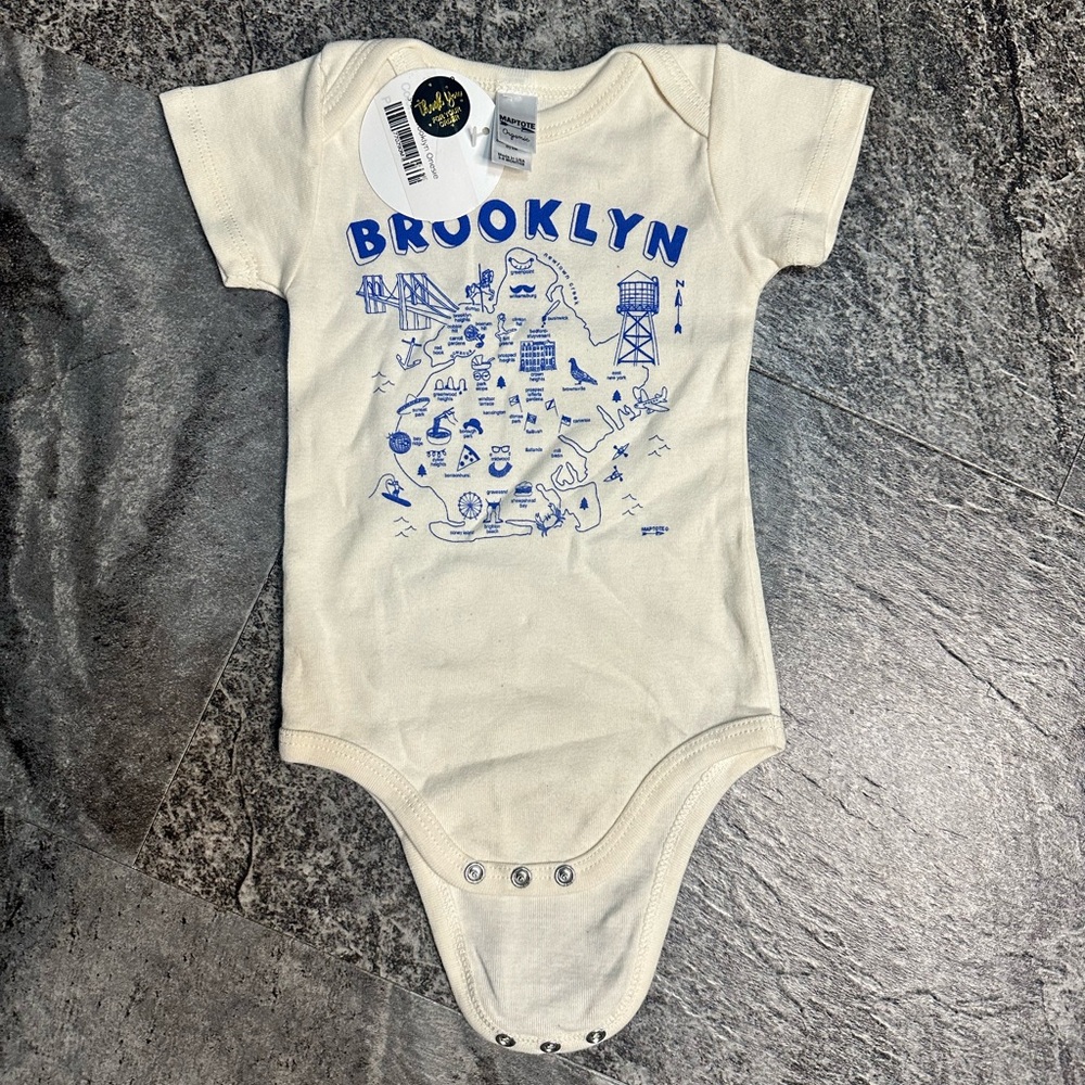 MapTote graphic onsie